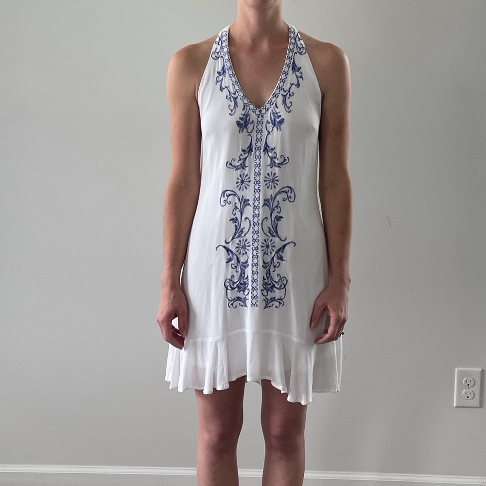 Flowy white dress